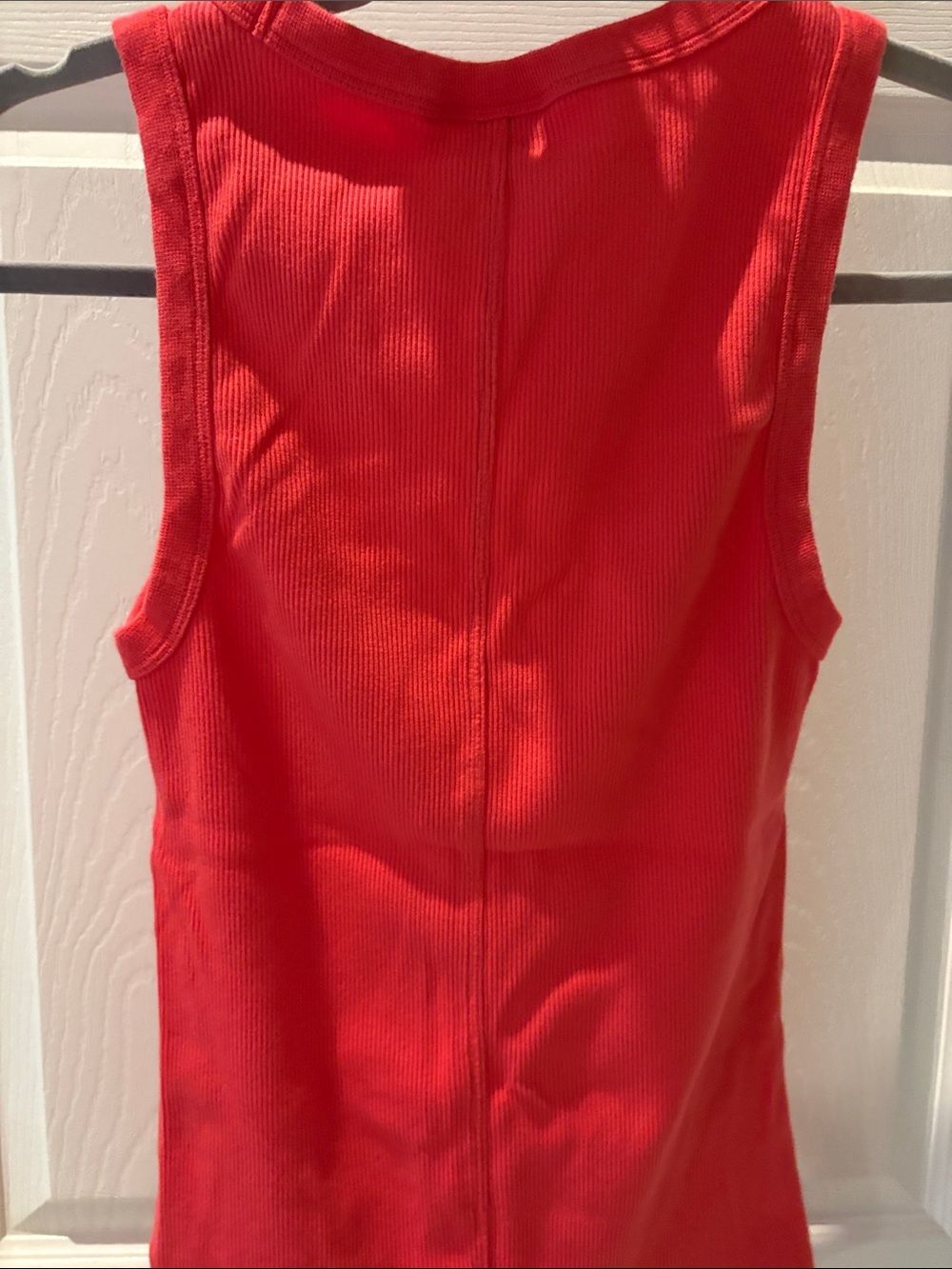 Universal Thread Red Ribbed Scoop Neck Tank Top - Picture 4 of 4